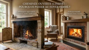 cheminee ouverte vs insert
